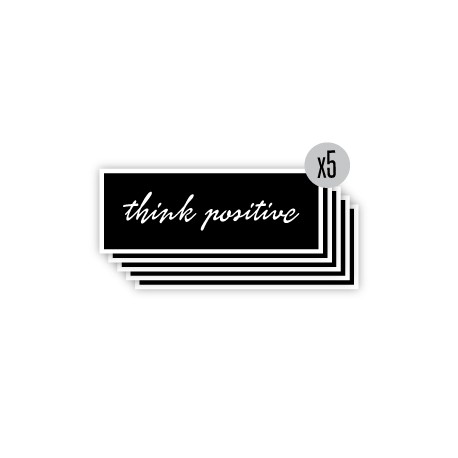 pochoir think positive